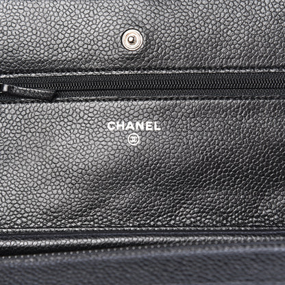 Chanel Caviar Quilted Wallet On Chain WOC Black 6 of 12