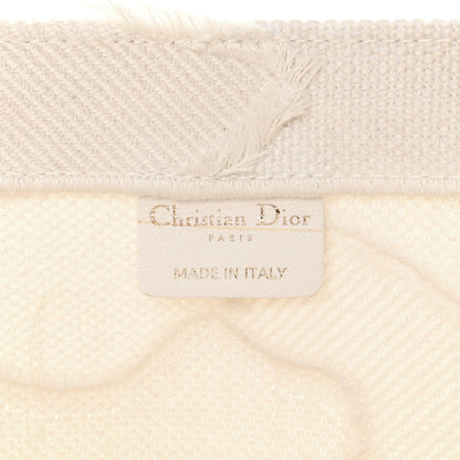 Christian Dior Canvas Embroidered Camouflage Large Book Tote White 6 of 22