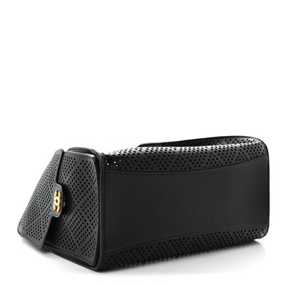 Chanel Perforated Calfskin Small Chanel 25 Handbag Black 4 of 10