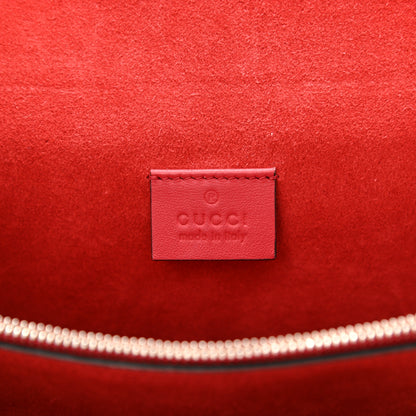 Gucci GG Supreme Monogram Suede Cudu Medium Dionysus Shoulder Bag Beige Ebony Vulcanic Red 6 of 13