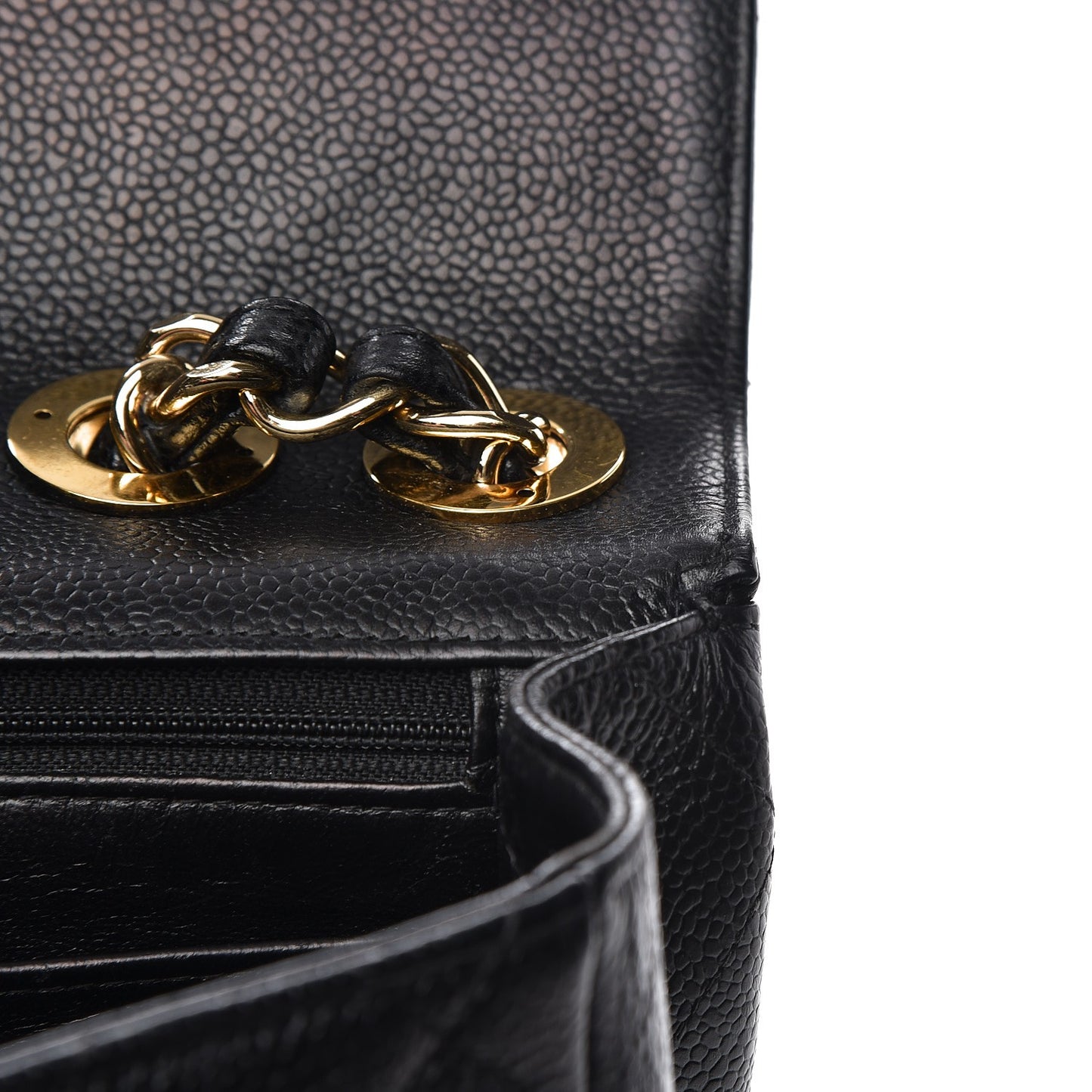 Caviar Quilted Jumbo Single Flap Black