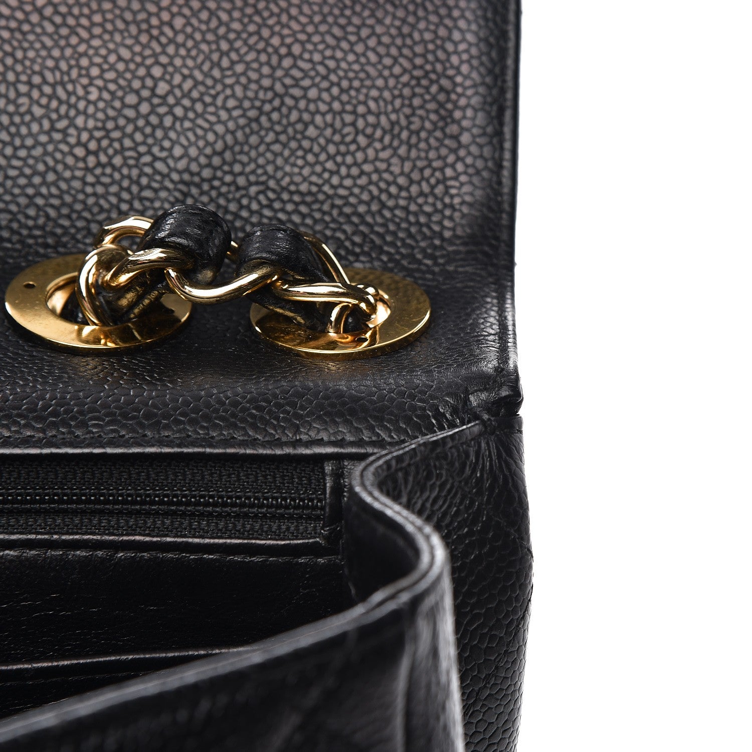 Chanel Caviar Quilted Jumbo Single Flap Black 11 of 16