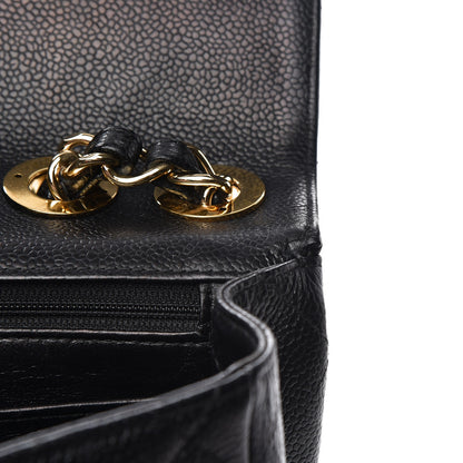 Chanel Caviar Quilted Jumbo Single Flap Black 11 of 16