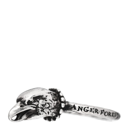 Gucci Sterling Silver Anger Forest Eagle Head Ring 55 7.25 3 of 5