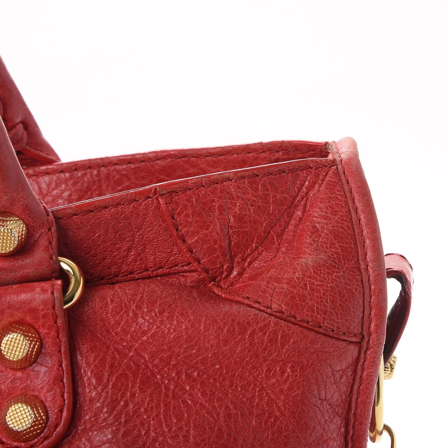 Agneau Giant 12 Gold Hardware City Rouge Cardinal