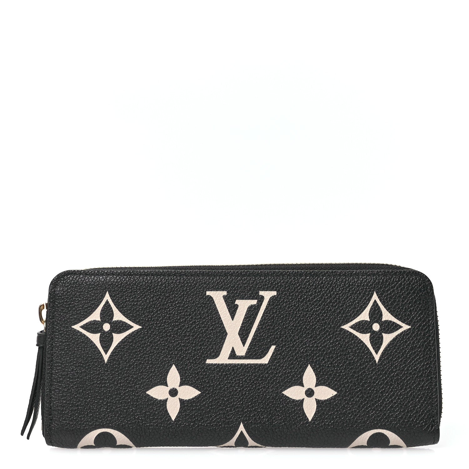 Louis Vuitton Empreinte Monogram Giant Clemence Wallet Black Beige 1 of 7