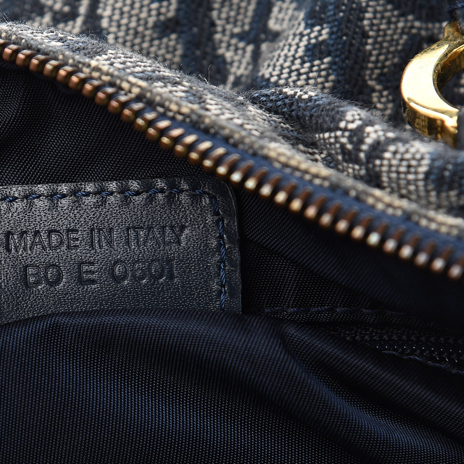 Christian Dior Monogram Boston Navy Blue 7 of 15