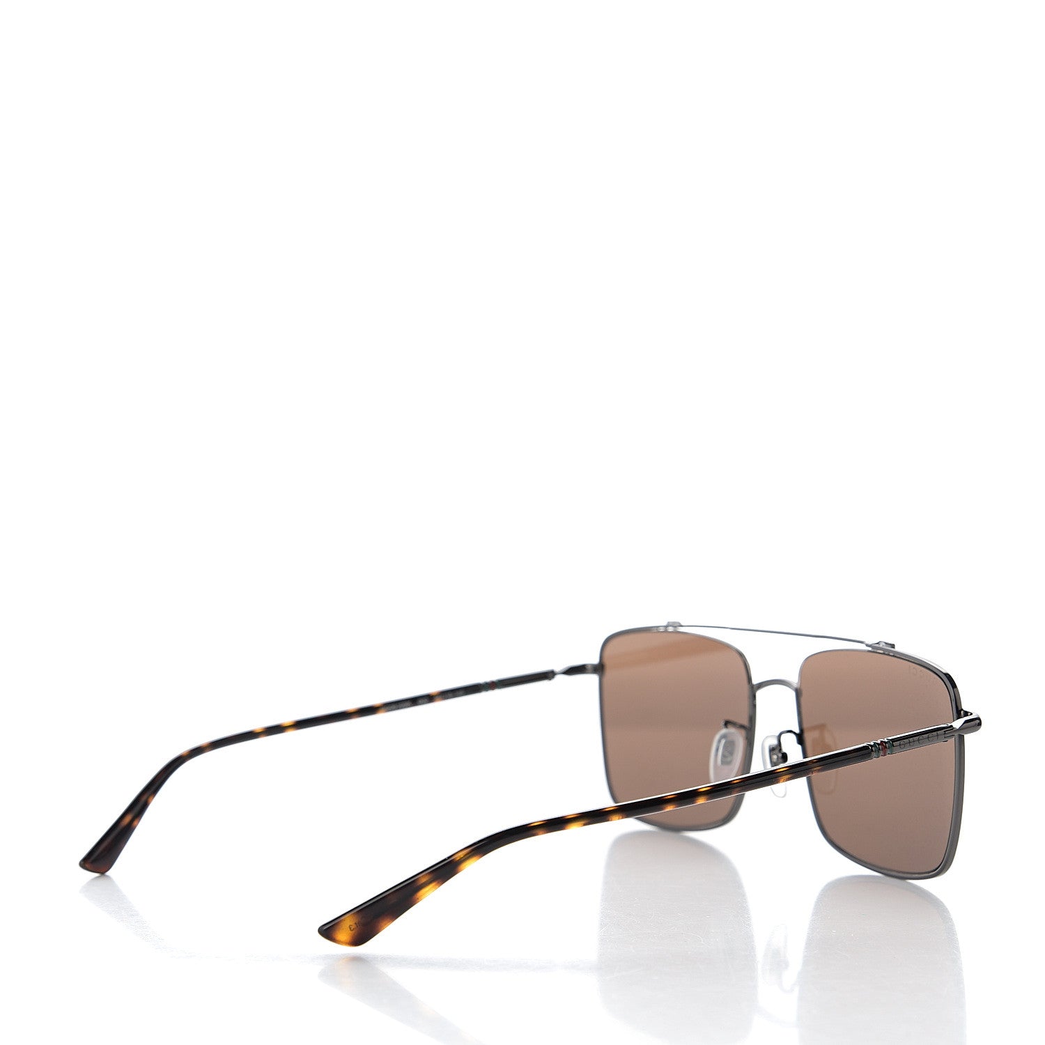Gucci Square Aviator Sunglasses GG0610SK Tortoise 4 of 8
