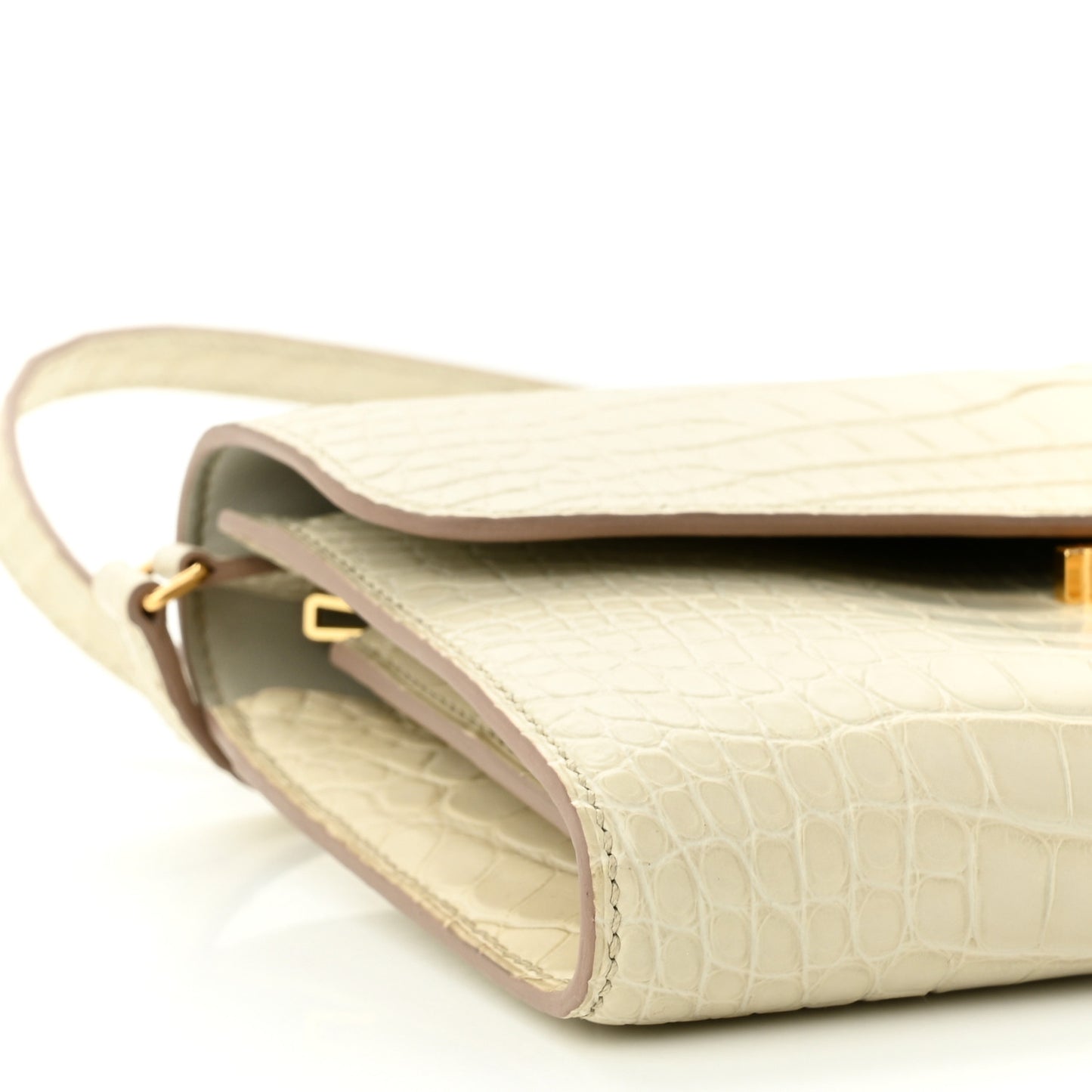 Matte Alligator Constance Long To Go Wallet Beton