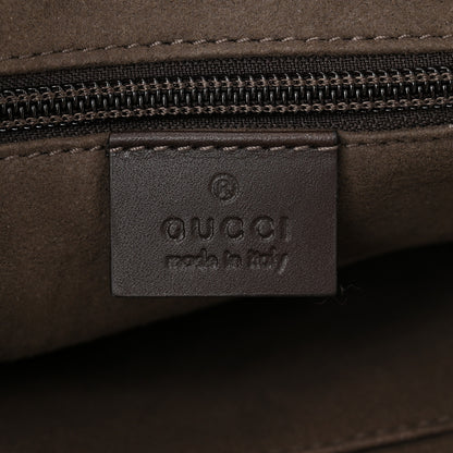 Gucci GG Supreme Monogram Small Zippered Tote Dark Brown 6 of 11