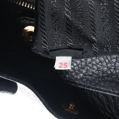 Prada Vitello Daino Tote Black 8 of 10