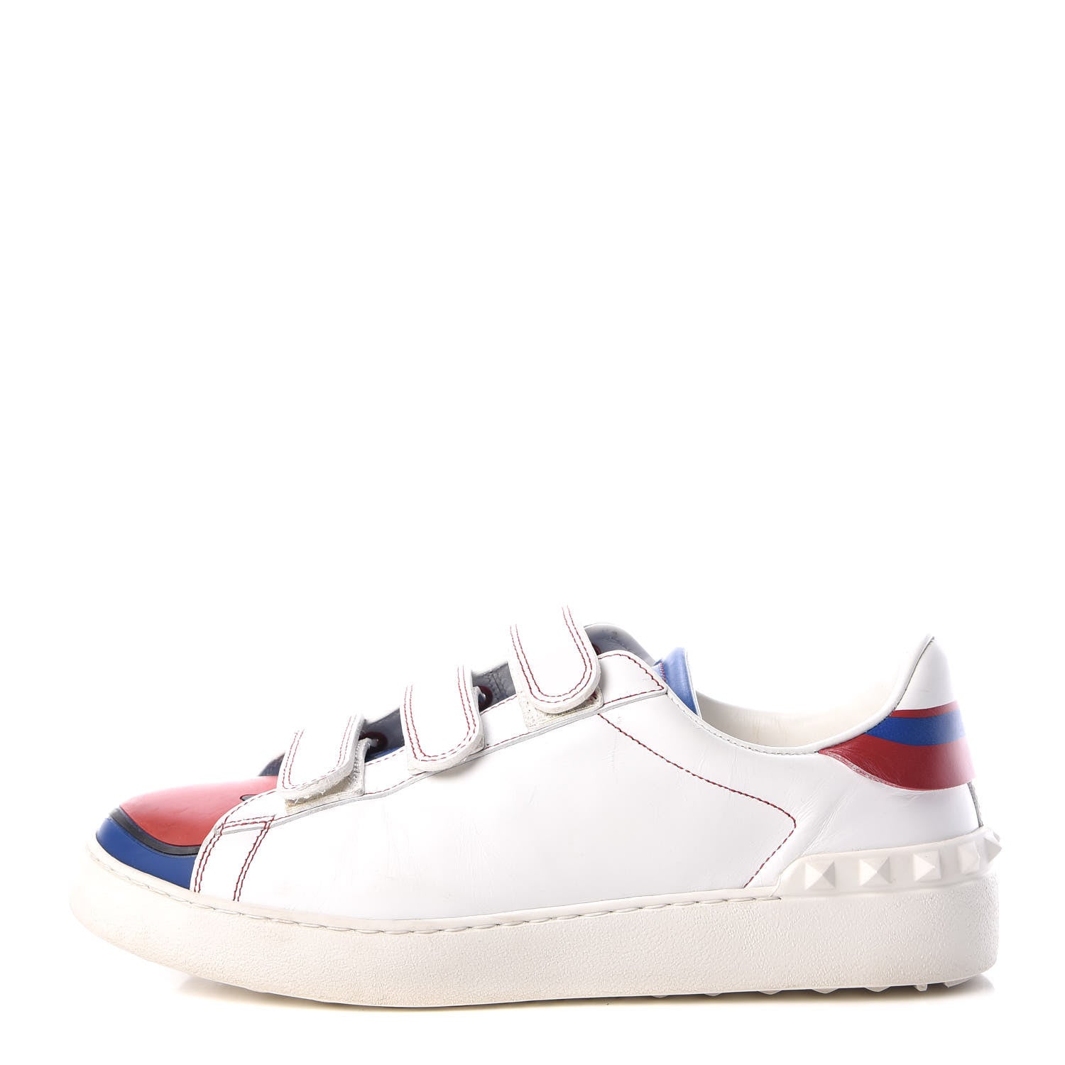 Valentino Garavani Calfskin Super Spiderman Velcro Sneakers 39.5 White 1 of 12