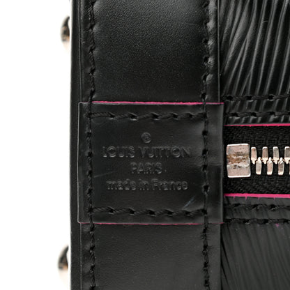 Louis Vuitton Epi Alma BB Black Hot Pink 6 of 10