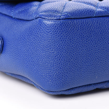 Chanel Caviar Quilted Jumbo Easy Flap Blue 9 of 10