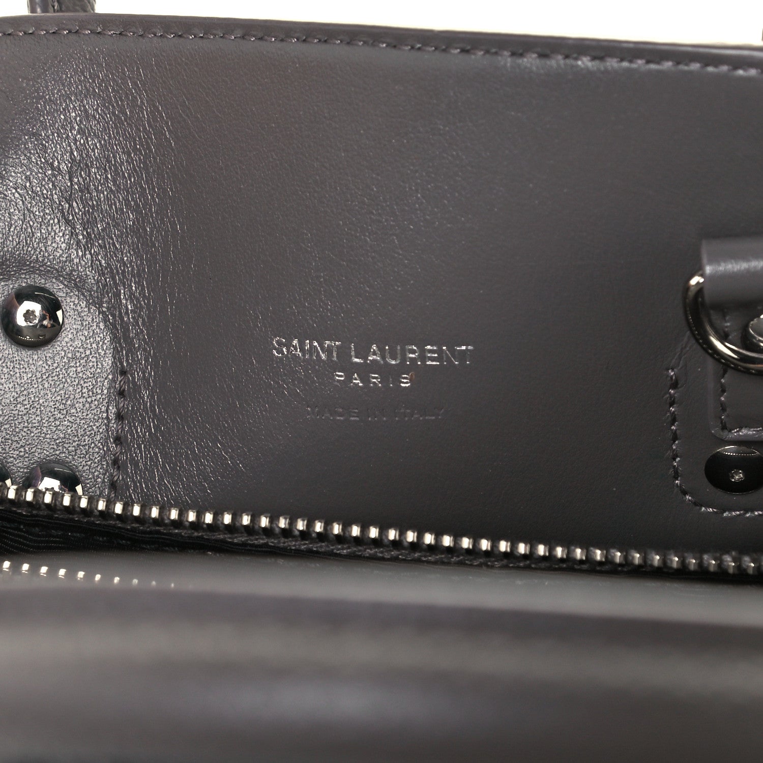 Saint Laurent Grained Calfskin Baby Sac De Jour Fog 9 of 15