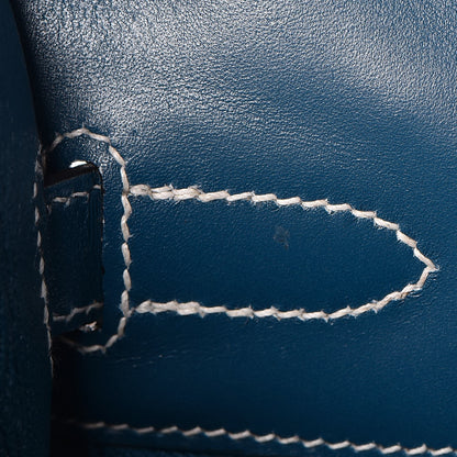 Hermes Tadelakt Kelly Sellier 32 Bleu Thalassa 11 of 33