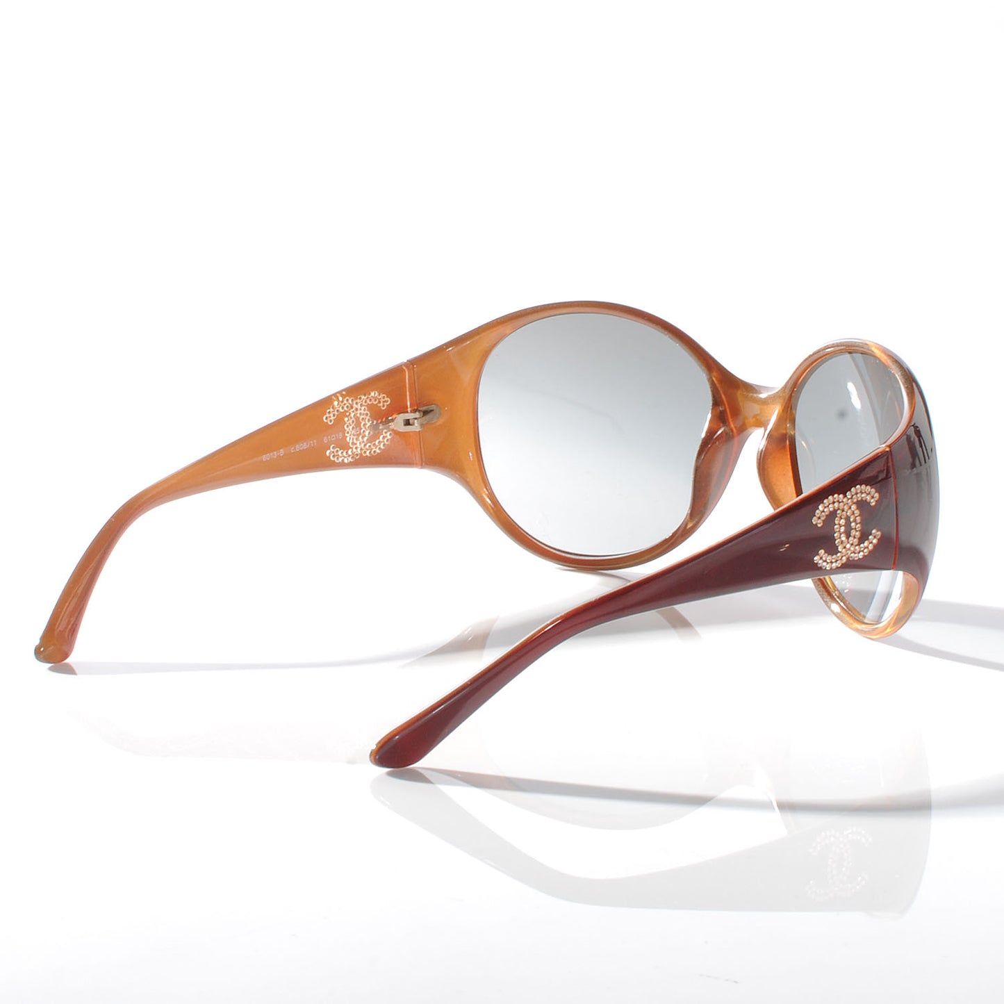 Crystal CC Logo Sunglasses 6013 B Brown