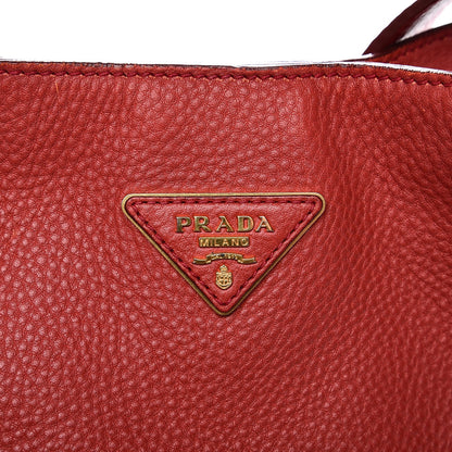 Prada Vitello Daino Hobo Rosso 8 of 19