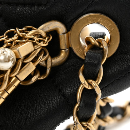 Chanel Lambskin Quilted All About Chains Waist Belt Bag Black 11 of 15