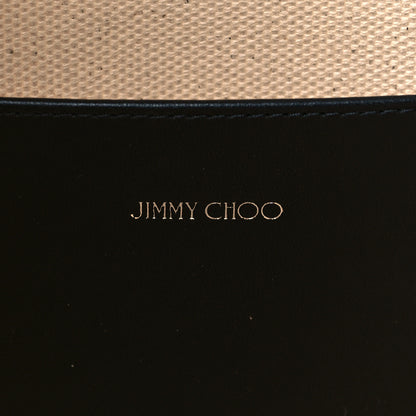 Jimmy Choo Canvas Logo Tote Natural Black 6 of 11