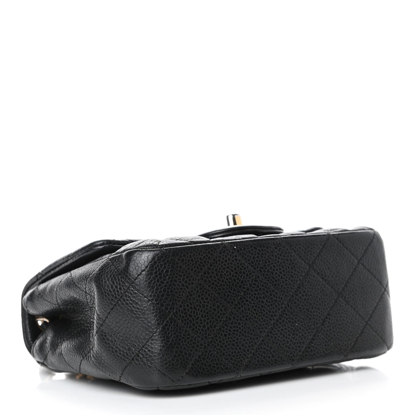 Caviar Quilted Mini Square Flap Black