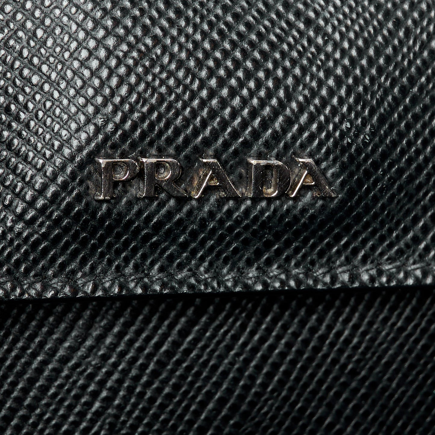 Saffiano Cuir Medium Double Handle Tote Black
