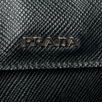 Prada Saffiano Cuir Medium Double Handle Tote Black 6 of 10