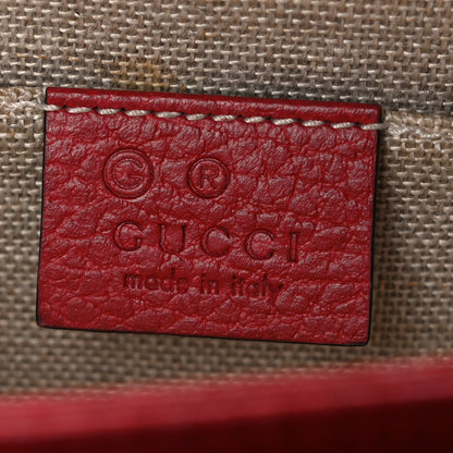 Gucci Dollar Calfskin Small Interlocking G Shoulder Bag Red 6 of 10
