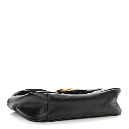 Gucci Calfskin Matelasse Mini GG Marmont Shoulder Bag Black 4 of 15