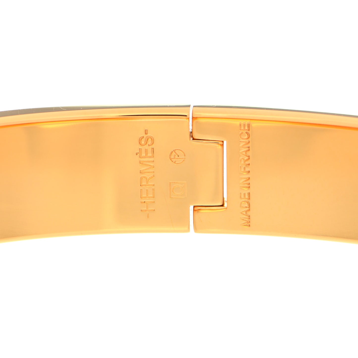 Enamel Narrow Clic Clac H Bracelet GM Orange