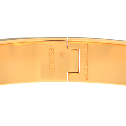 Hermes Enamel Narrow Clic Clac H Bracelet GM Orange 4 of 5