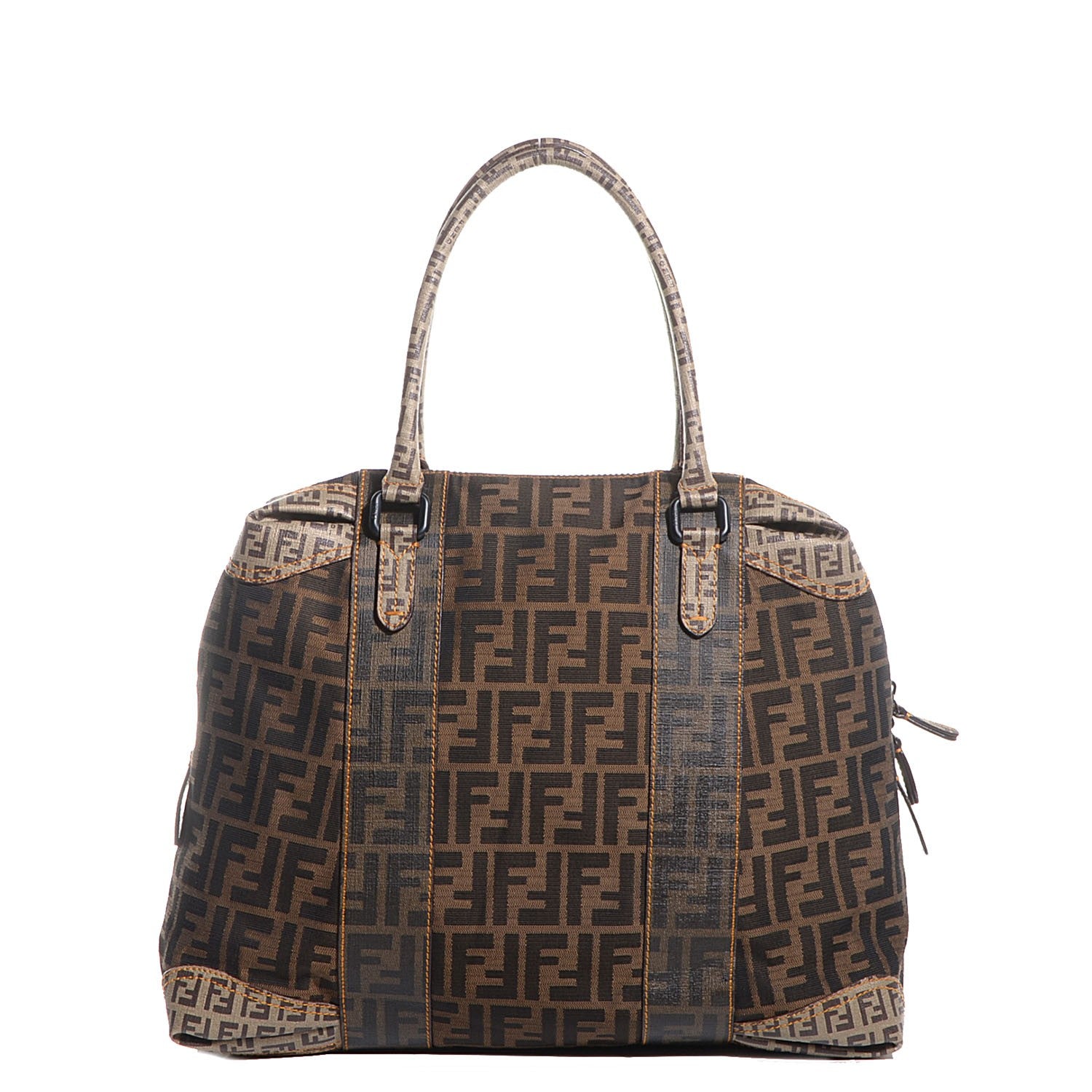 Fendi Zucca Zucchino Spalmati Large B Mix Tote Tobacco 1 of 10