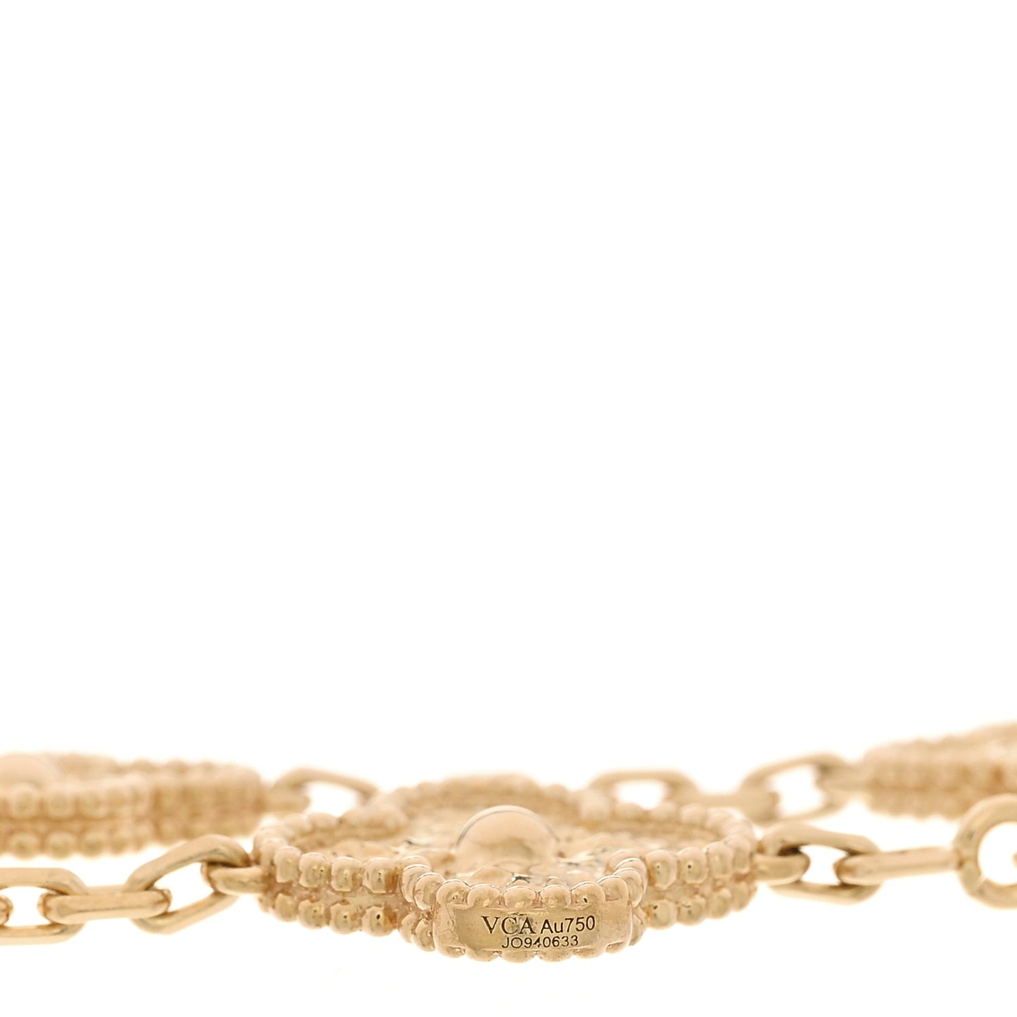 18K Yellow Gold 5 Motifs Vintage Alhambra Bracelet