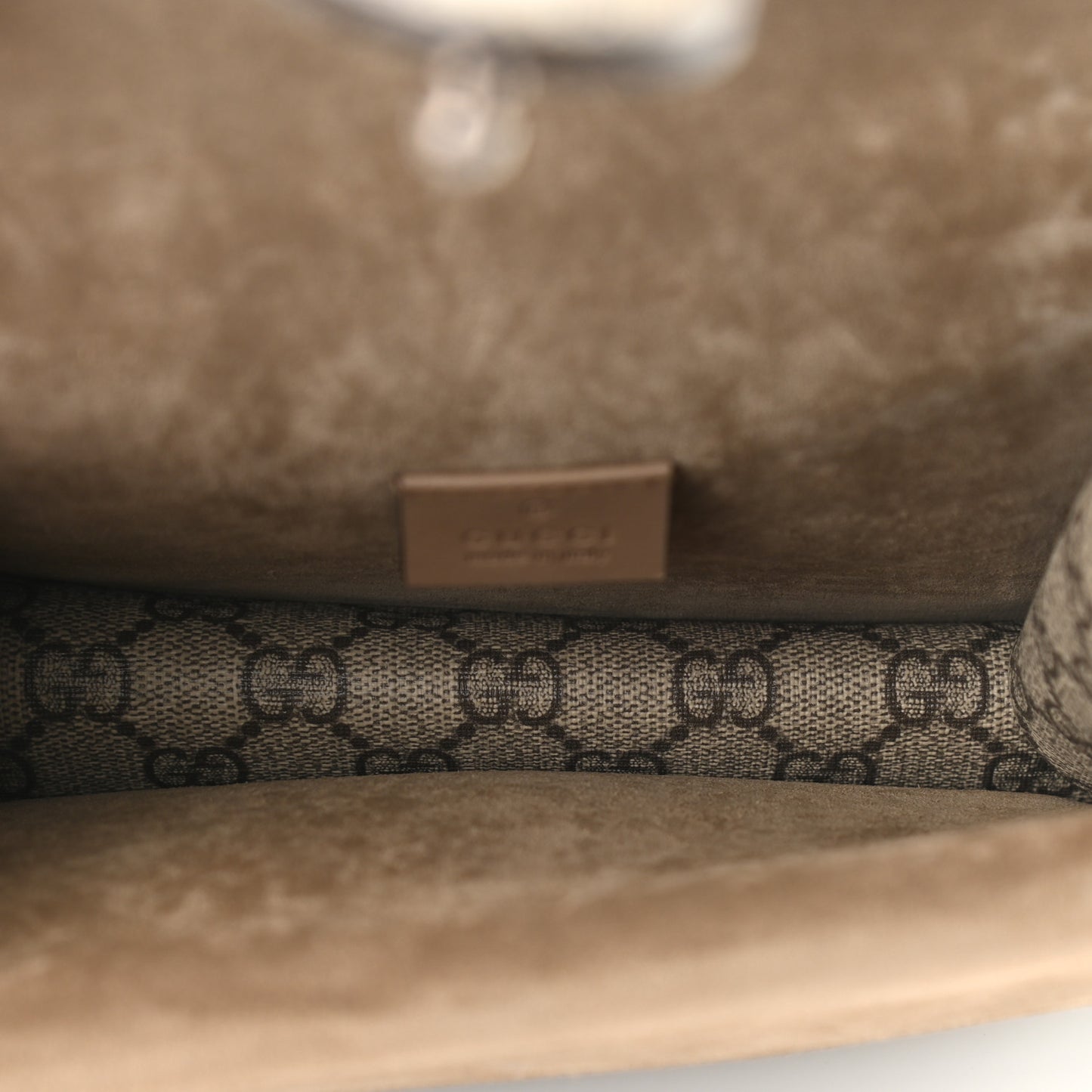 GG Supreme Monogram Mini Dionysus Shoulder Bag Taupe