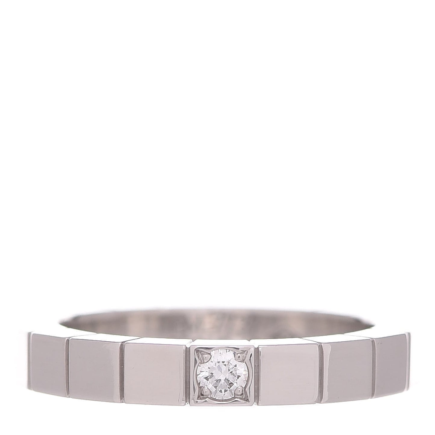 18K White Gold Diamond Lanieres Ring 48 4.5
