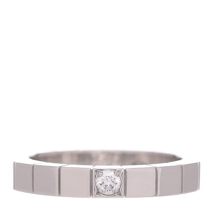 Cartier 18K White Gold Diamond Lanieres Ring 48 4.5 1 of 4