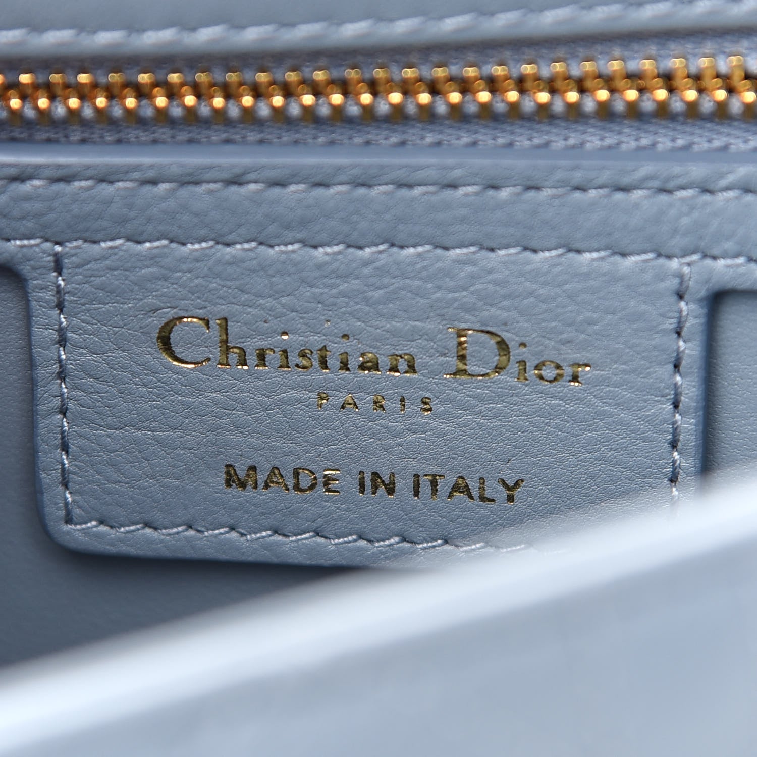 Christian Dior Calfskin Cannage Small Caro Bag Cloud Blue 6 of 9