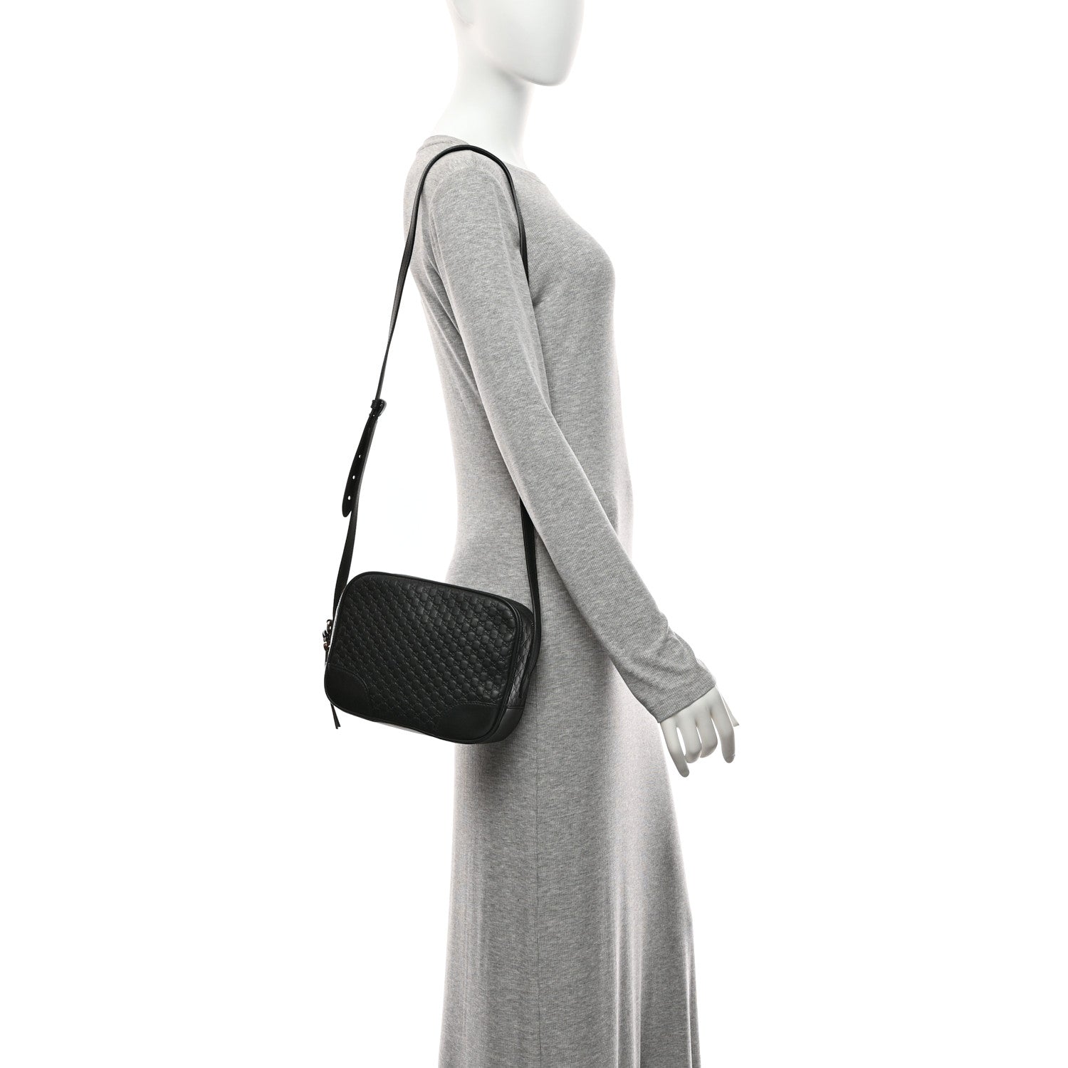 Gucci Microguccissima Mini Bree Messenger Bag Black 2 of 11