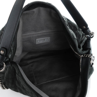 Chanel Iridescent Calfskin Coco Daily Hobo Black 7 of 7