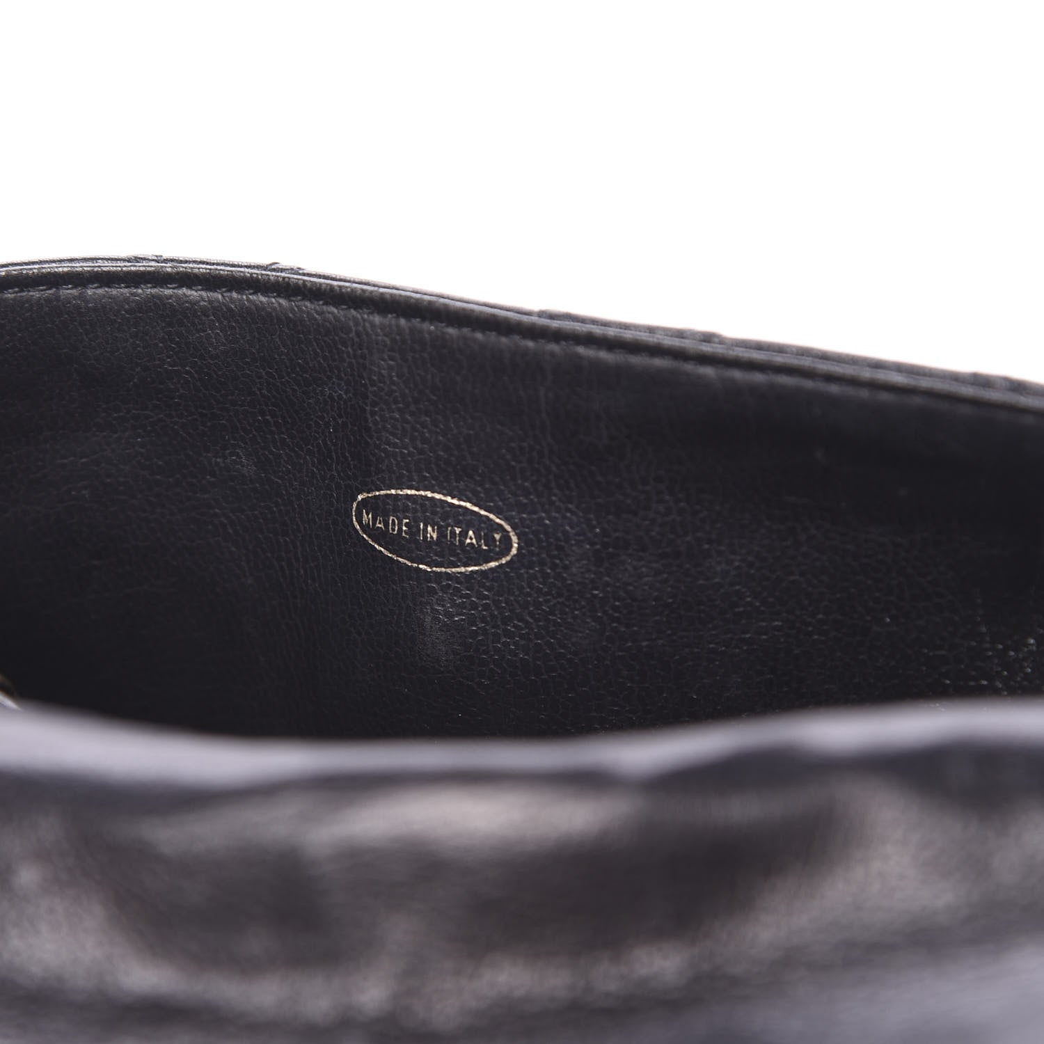 Chanel Calfskin Diamond Embossed Flap Waist Belt Bag Black 6 of 10
