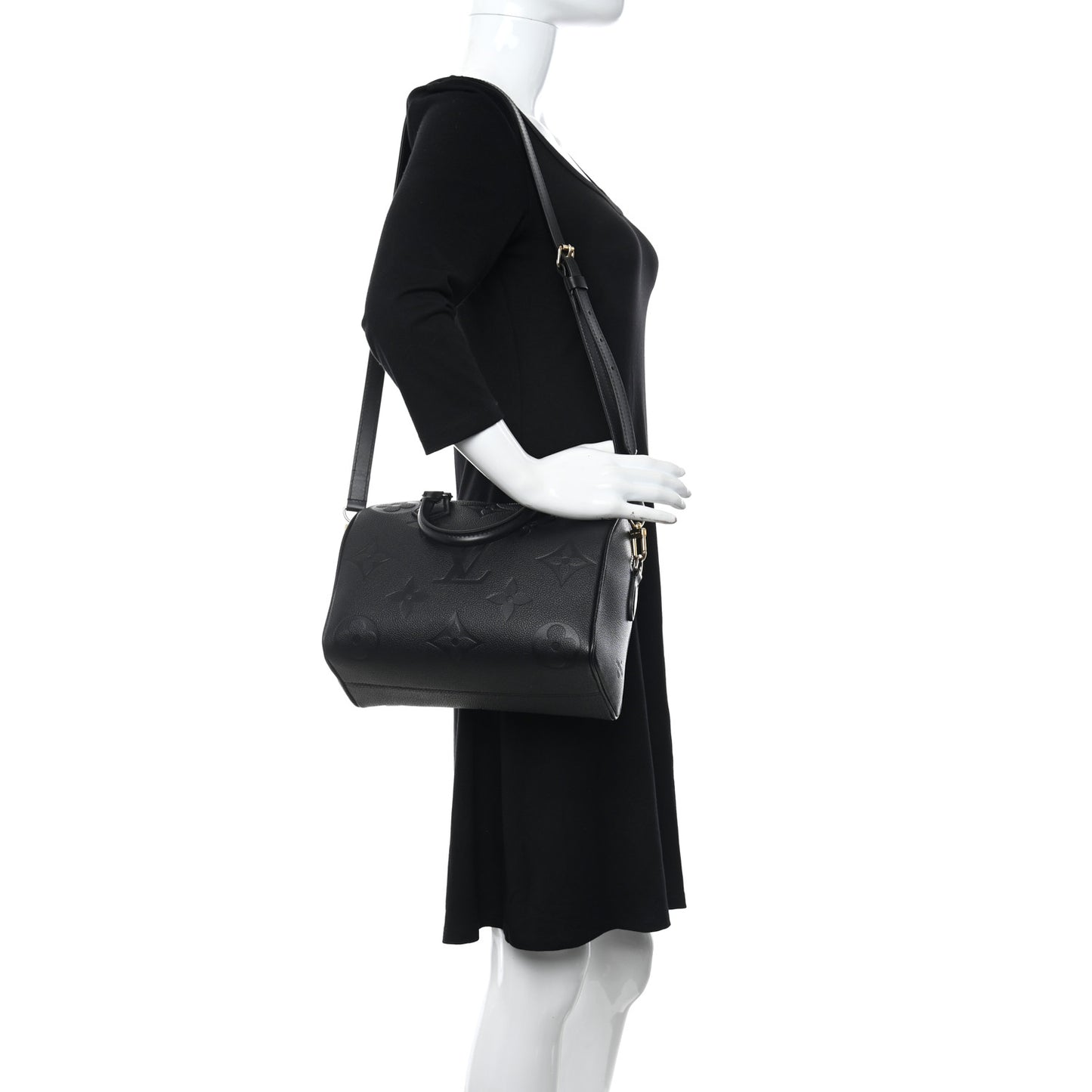 Empreinte Monogram Giant Speedy Bandouliere 25 Black
