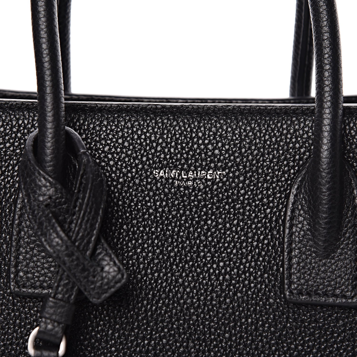 Saint Laurent Grained Calfskin Baby Sac De Jour Souple Black 10 of 11