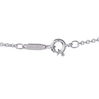 Tiffany 18K White Gold Diamond Bar Pendant Necklace 7 of 7