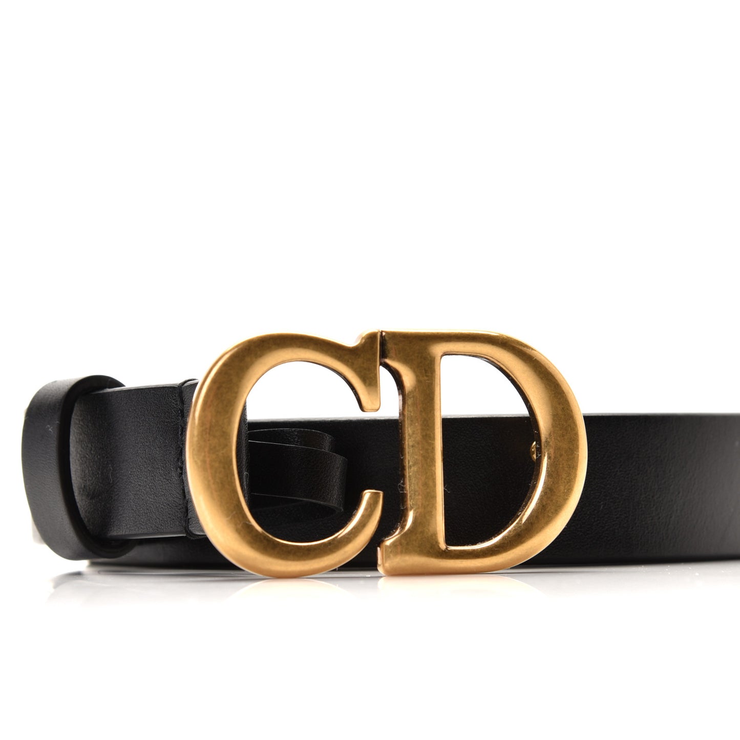 Calfskin Saddle Belt 90 Black