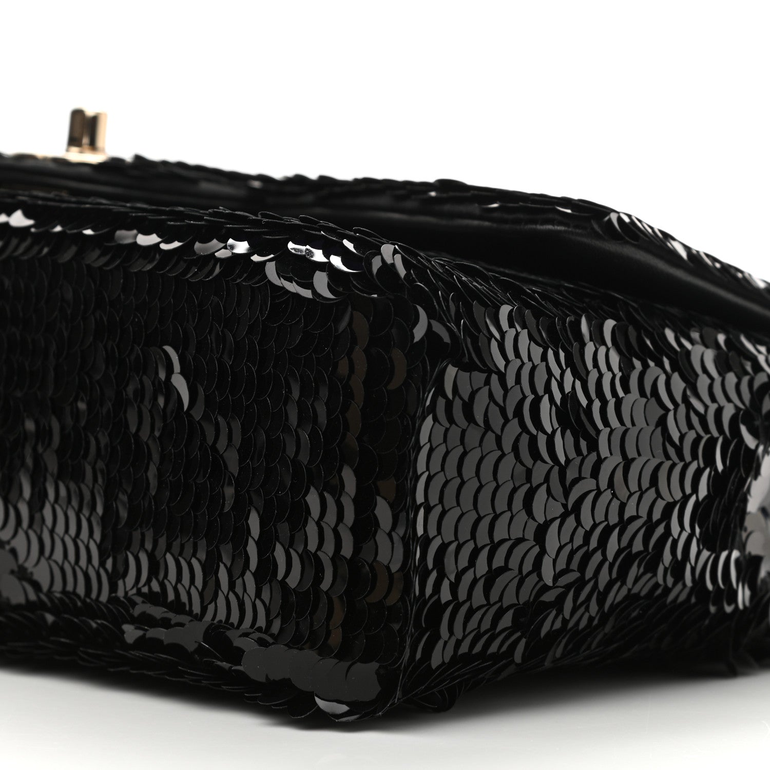 Chanel Sequin Medium Single Flap Black 10 of 10