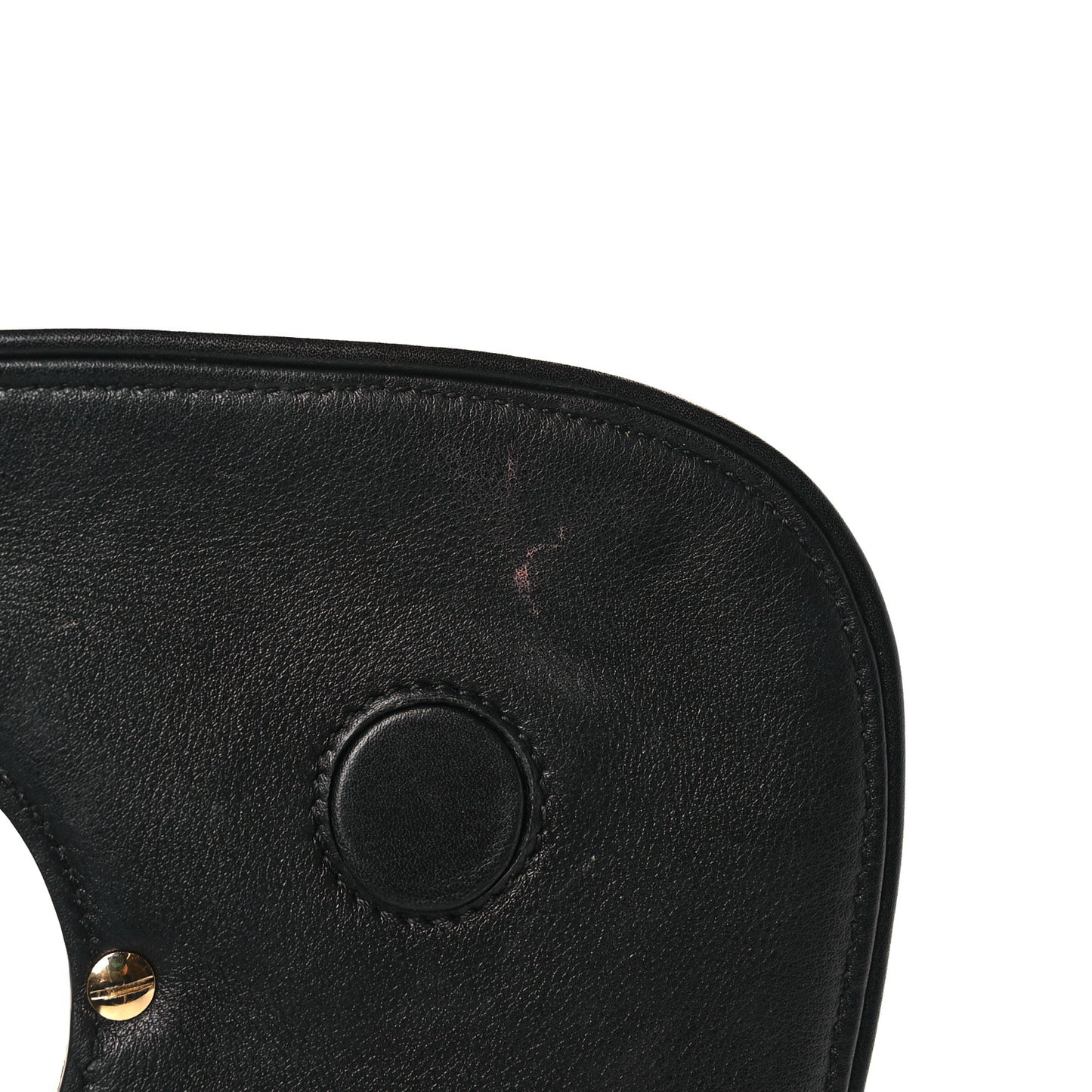 Roxy Calfskin Blondie Chain Shoulder Flap Bag Black