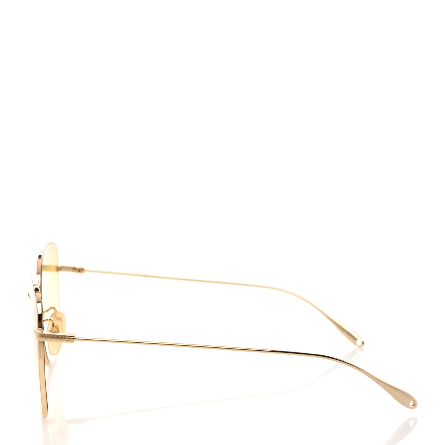 Gucci Metal Round Frame Sunglasses GG1030SK Gold 4 of 8