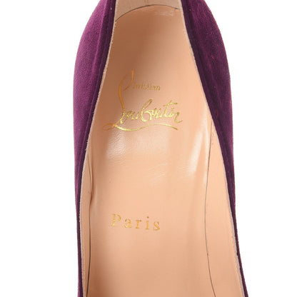 Christian Louboutin Veau Velours Pigalle Follies 100 Pumps 35.5 Merlot 7 of 10