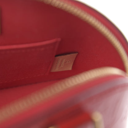 Louis Vuitton Vernis Alma BB Cherry 6 of 9