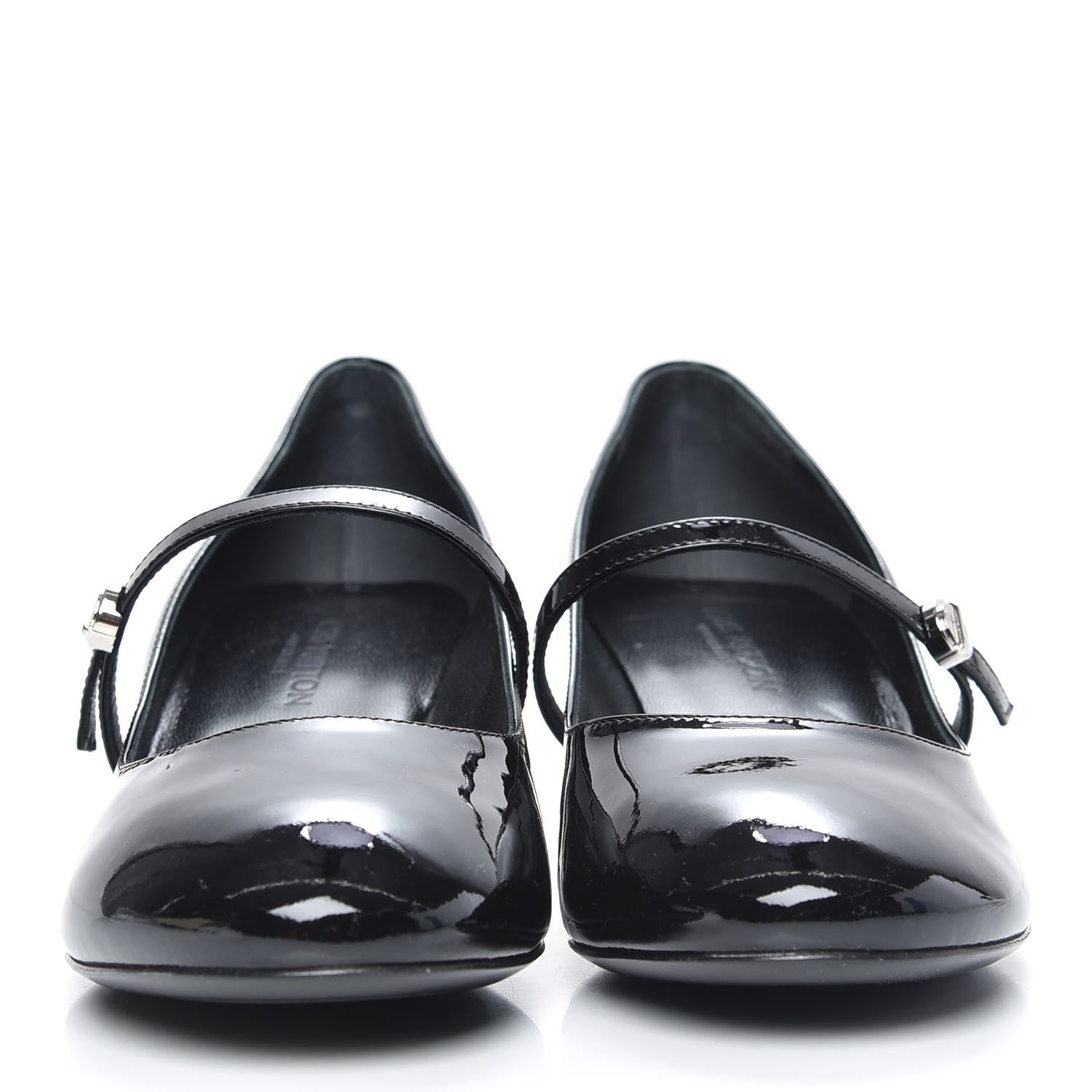 Louis Vuitton Patent Uniformes Silhouette Pumps 37.5 Black 2 of 8